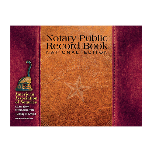 Missouri Notary Public Journal (Record Book) - Leatherette Style Cover