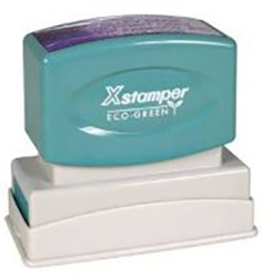 Eco-green Xstamper is a name synonymous with high quality, sturdiness, and durability. Just make a notary stamp impression and you will immediately notice the difference in impression sharpness and clarity that this Missouri notary stamp makes compared to other brands.